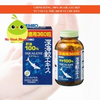 Viên sụn vi cá mập giúp giảm đau sưng khớp, tốt cho tim mạch, đẹp da Orihiro Squalene, Nhật Bản (360v)
