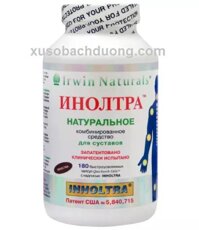 Viên sụn vi cá mập Inoltra thuộc hãng dược phẩm Irwin Naturals. Hộp 180 viên