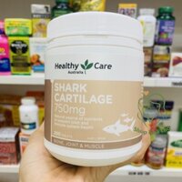 Viên sụn vi cá mập Úc 750mg Healthy Care Shark Cartilage 750mg xương khớp cơ 200 viên mẫu mới