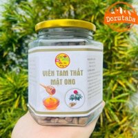 Viên tam thất mật ong rừng nguyên chất được bào chế thủ công từ 100% bột củ tam thất bắc rừng hoang khô và mật ong khoái