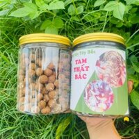 Viên tam thất mật ong rừng được bào chế thủ công từ 100% bột củ tam thất bắc rừng hoang khô và mật ong khoái nguyên chất