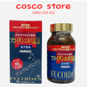 Viên tảo hỗ trợ điều trị ung thư Fucoidan Nhật Bản - 150 viên