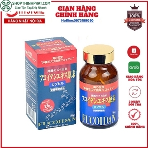 Viên tảo hỗ trợ điều trị ung thư Fucoidan Nhật Bản - 150 viên