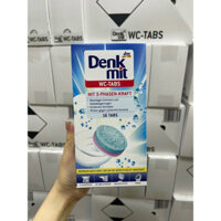 Viên Tẩy Bồn Cầu Denkmit WC Tabs Nhập Khẩu Đức Diệt Khuân, Làm Sạch Nhanh Hộp 16 Viên