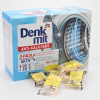 VIÊN TẨY LỒNG MÁY GIẶT DENKMIT ANTI KALK TABS, (60 VIÊN) - ĐỨC