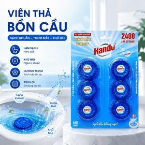 Viên tẩy và làm thơm toilet Hando 330g (6 viên)