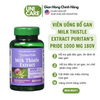Viên Thải độc gan, bổ gan, làm mát gan, tăng cường chức năng gan Milk Thistle Extract 1000mg 180 viên Puritan's Pride