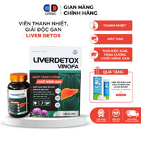 Viên thanh nhiệt, giải độc gan Liver Detox hỗ trợ làm mát gan, tăng cường chức năng gan (Lọ 30 viên)
