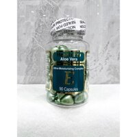 Viên thoa dưỡng da mặt chiết xuất từ nha đam Aloe Vera và vitamin E Health pro 90 viên của Mỹ