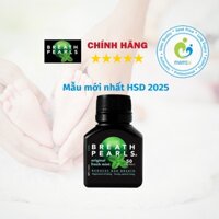 Viên thơm miệng thảo dược (50v) giảm mùi miệng cho người lớn, phụ nữ và bé trên 6 tuổi Breath Pearls, Úc