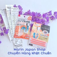 Viên thông tắc đường ống đa năng, bồn cầu nhà vệ sinh , bồn rửa bát Nhật Bản màu cam dạng thanh và viên