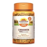 Viên tiểu đường ko biến đổi gen Sundown Naturals Cinnamon 1000mg 200v USA