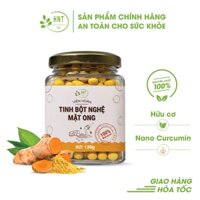 Viên tinh bột nghệ mật ong nguyên chất| tự nhiên, hữu cơ| tốt cho, dạ dày, phụ nữ sau sinh