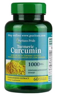 Viên tinh chất nghệ Curcumin 1000mg Puritan's Pride Mỹ