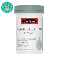 Viên tinh dầu hạt gai Úc Swisse Hemp Seed Oil + MCT 60 viên