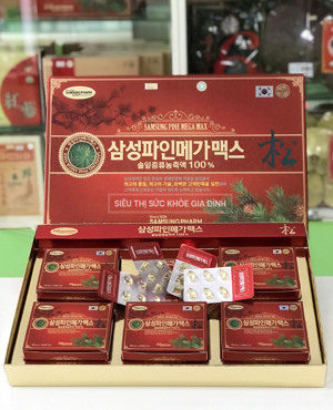 Viên Tinh Dầu Thông Đỏ Samsung Pine Mega Max 180 viên hàn quốc