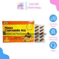 Viên tinh nghệ Nano Curcumin Gold Tex Tam Thất Xạ Đen giảm đau dạ dày, trào ngược, ợ chua, khó tiêu - Hộp 30 viên