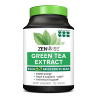 Viên trà xanh liều cao Non GMO Green Tea Extract EGCG Zenwise 120 viên USA