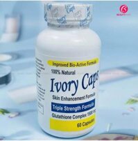 Viên Trắng Da Trị Nám Số 1 Của Mỹ Ivory Caps Glutathione (1500mg x 60 Viên)