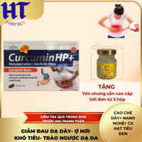 Viên Trào ngược, Viêm loét dạ dày tá tràng Nghệ Nano Curcumin HP, Cao Chè dây, hồ tiêu đen h30v