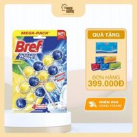 Viên treo bồn cầu khử mùi diệt khuẩn Bref vỉ 4 viên giúp làm sạch và thơm toilet
