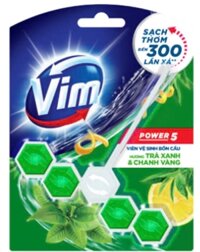Viên treo bồn cầu Vim 50g trà xanh