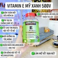 Viên uốn vitamin E Kirkland Mỹ