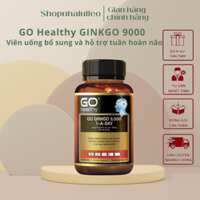 Viên uống (60v) bổ não cho người từ 18 tuổi GO Healthy Go Ginkgo 9000 1-A-Day, New Zealand