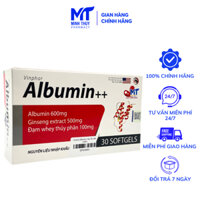 Viên Uống Albumin - Hộp 30 Viên - Viên Uống Hỗ Trợ Tăng Cường Sức Khỏe, Nâng Cao Sức Đề Kháng Cho Cơ Thể.