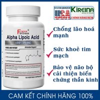 Viên uống  Alpha Lipoic Acid 600 mg làm trắng da chống lão hóa giảm biến chứng thần kinh 120 viên