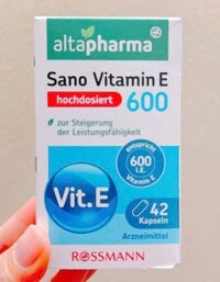 Viên uống altapharma Sano Vitamin E 600, 42 viên