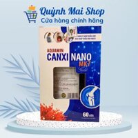 Viên uống Aquamin Canxi Nano MK7 Gold bổ sung Canxi, vitamin D3 hỗ trợ giảm nguy cơ còi xương và loãng xương - Hộp 60 viên