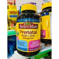 Viên Uống BÀ BẦU Nature Made – Prenatal Multi +DHA 150 Viên