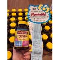 Viên uống bà bầu Nature made - Prenatal multi Dha 150 viên
