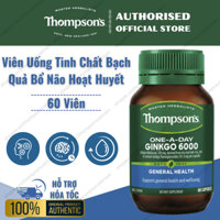 Viên Uống Bạch Quả - Bổ Não Hoạt Huyết - Thompson's One A Day Ginkgo 6000 - 60 Viên