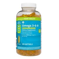 Viên uống bảo vệ mắt và cho trái tim khỏe Omega 3-6-9 SUPPORTS HEART HEALTH 1600mg 325 viên (Mẫu mới)