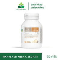 Viên uống Bioisland milk calcium for kids bổ sung canxi sữa, phát triển xương răng chắc khỏe lọ 90 viên