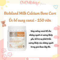 Viên uống BioIsland Milk Calcium Bone Care Úc bổ sung canxi từ 12 tuổi - 150 viên