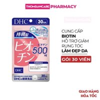 Viên uống biotin DHC Sustained Release Biotin nuôi dưỡng và kích thích mọc tóc cho cả nam nữ - Gói 30 viên