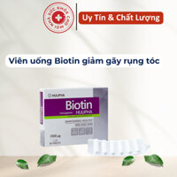 Viên uống Biotin giảm gãy rụng tóc,da xấu lão hóa sớm.tốt cho da tóc móng.nhập khẩu Ba Lan hộp 60 viên suckhoechomoinha