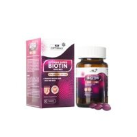 Viên uống Biotin kích mọc tóc và ngăn rụng tóc Optimax Super Biotin 10000mcg (30 viên)