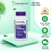 Viên Uống Biotin Mọc Tóc Natrol Biotin 10000 Mcg 100 Viên Hỗ Trợ Tóc Móng 10000mcg - CareberryND