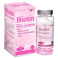 Viên uống Biotin Vitamin B5, hỗ trợ bổ sung biotin, vitamin B5