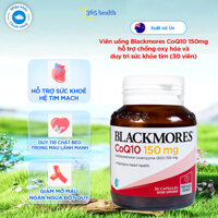 Viên uống Blackmores CoQ10 150mg hỗ trợ chống oxy hóa và duy trì sức khỏe tim (30 viên)