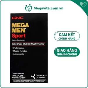 Viên uống bổ cho người tập thể thao GNC Mega Men Sport bổ sung vitamin và khoáng chất, 180 viên