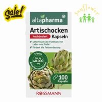 Viên uống bổ gan Altapharma Artischocken Kapseln lọ 100 viên của Đức