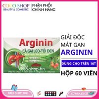 viên uống bổ gan Arginin hộp 60 viên tăng cường chức năng gan đạt chuẩn bộ y tế Giai doc gan Mat gan bo than Mát gan thải độc Bổ gan cà gai leo Bổ thận mát gan Mát gan thải độc đức anh center