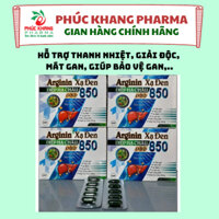 VIÊN UỐNG BỔ GAN ARGININ XẠ ĐEN DIỆP HẠ CHÂU GOLD 850. HỖ TRỢ GIẢM NÓNG, MẨN NGỨA, MEN GAN CAO