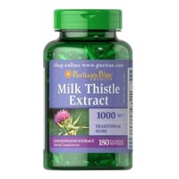 Viên Uống Bổ Gan giải độc gan milk thistle Extract 1000mg 180 viên của Mỹ