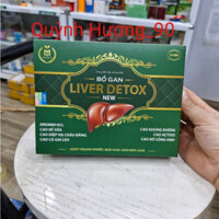Viên uống bổ gan LIVER DETOX hộp 60 viên với Arginin,silymarin,cà gai leo,actiso,diệp hạ châu giúp tăng cường chức năng
